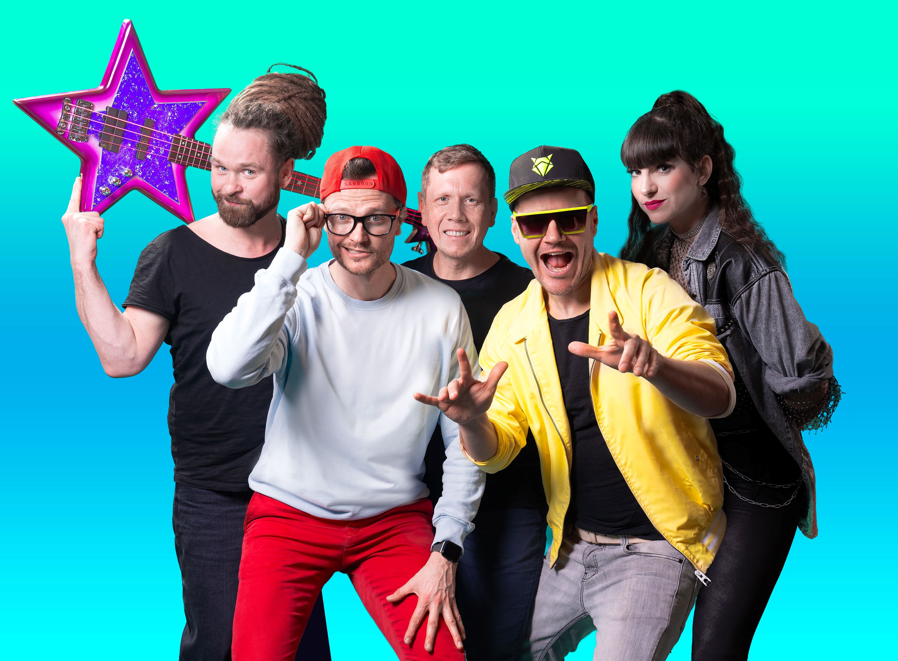 Diese Typen und Band komp